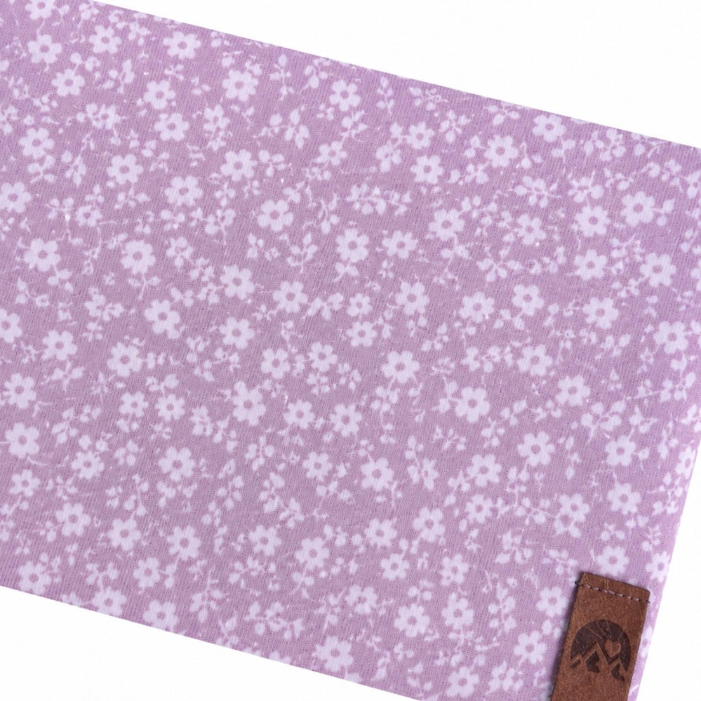 Jerseystirnband „Blümchen“ rosa