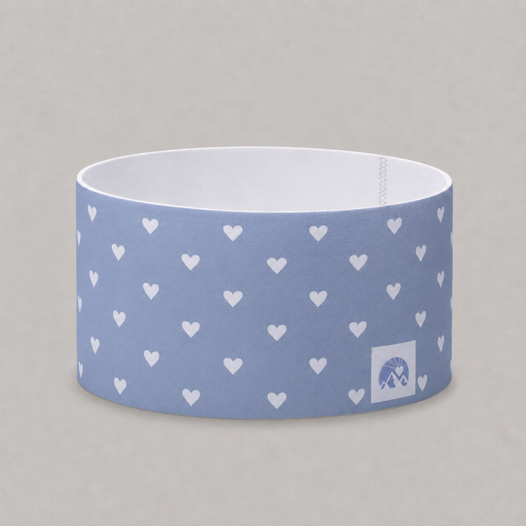 Funktionsstirnband „Miniherz“ blau