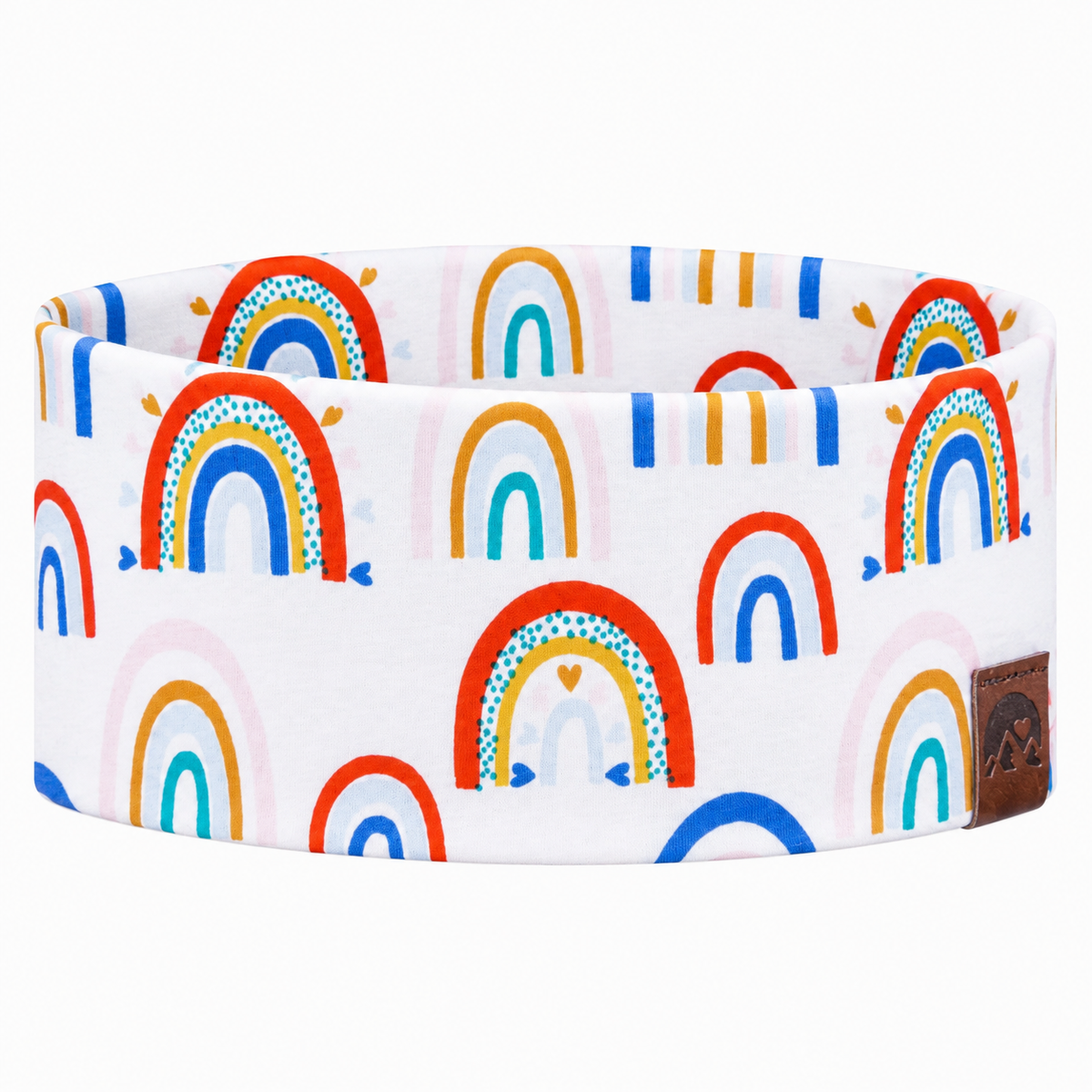Kinderstirnband „Regenbogen“ weiß