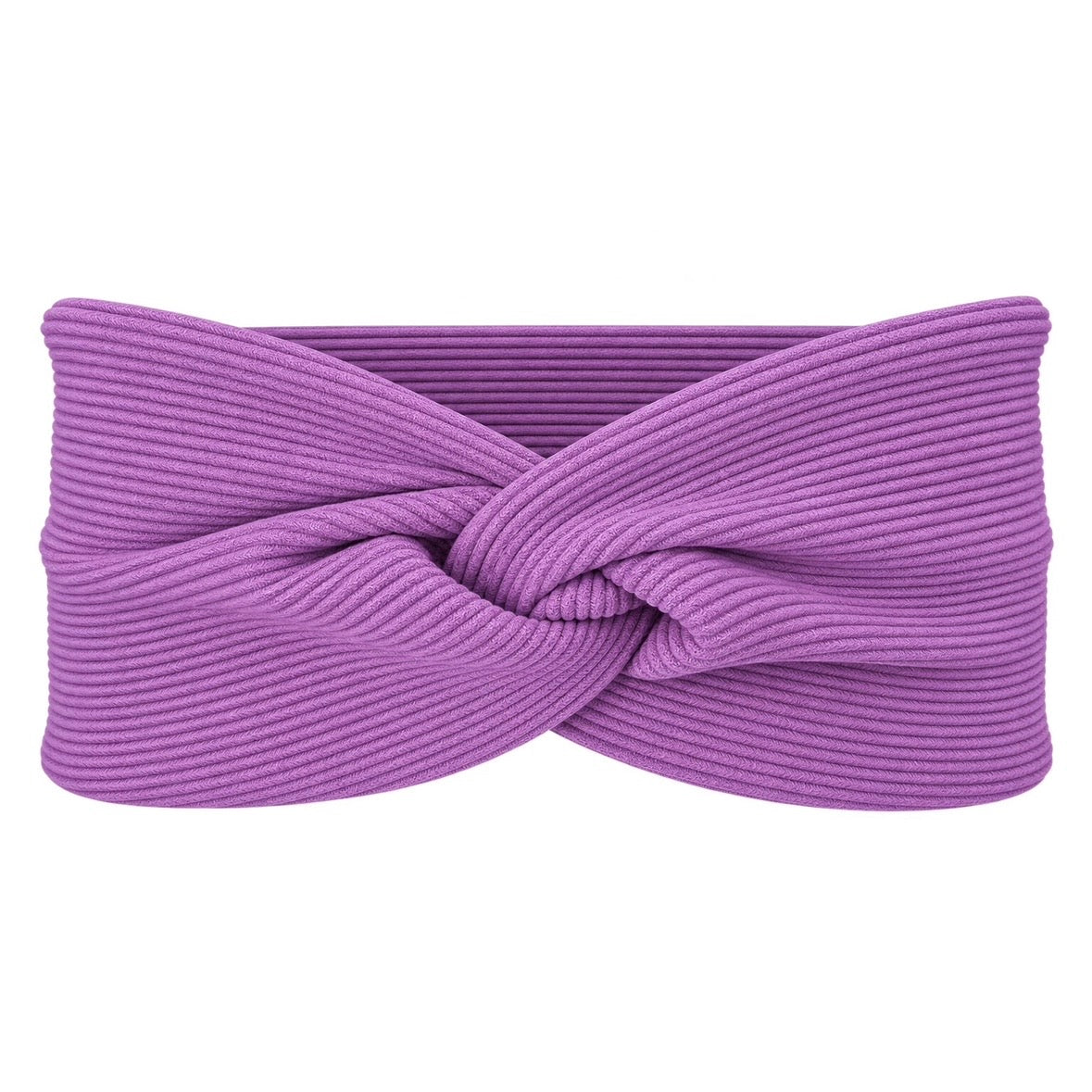 Knotenstirnband Rib lila