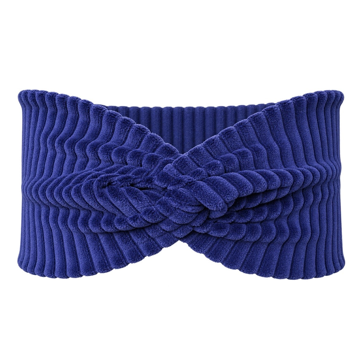Knotenstirnband Cord dunkelblau