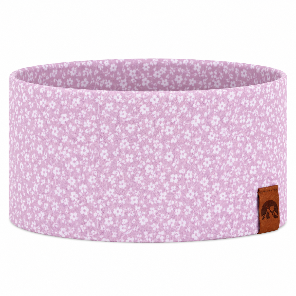 Jerseystirnband „Blümchen“ rosa