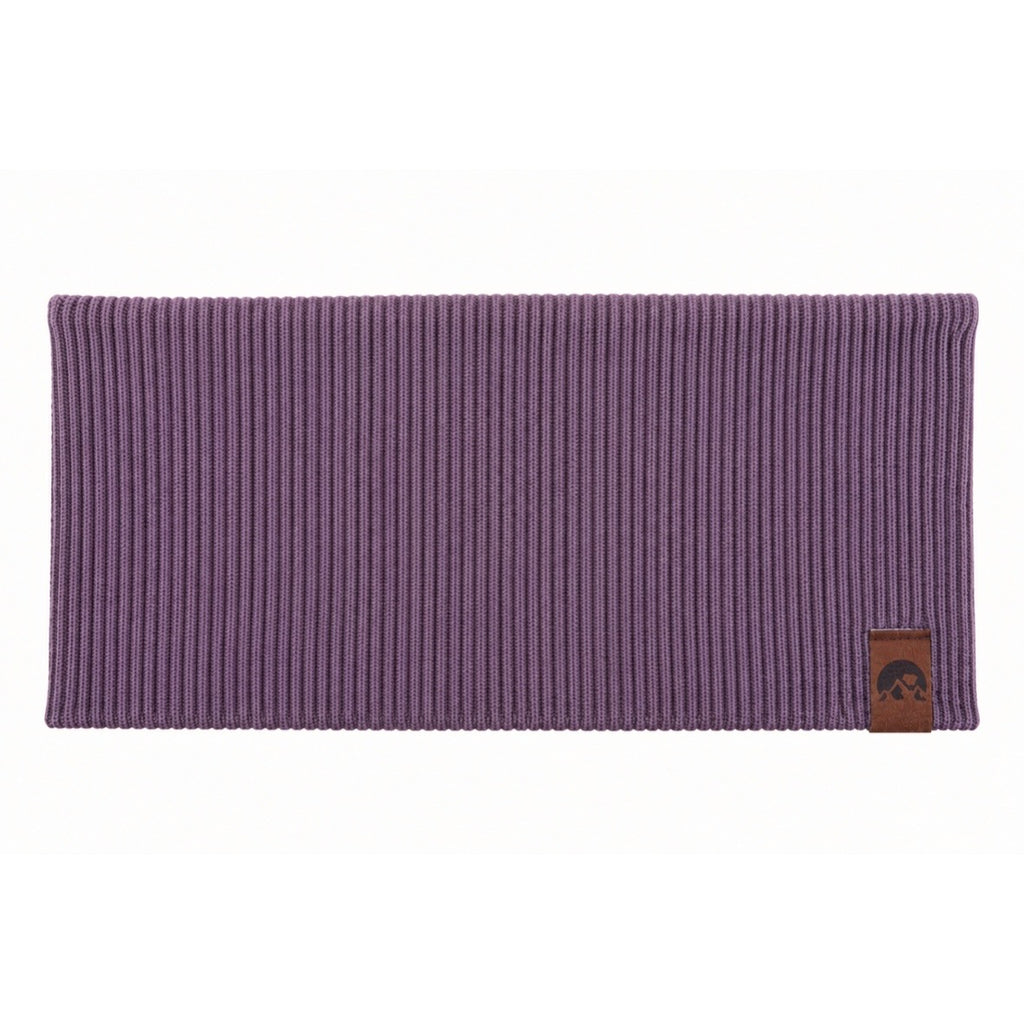 Ribstirnband dunkelmauve