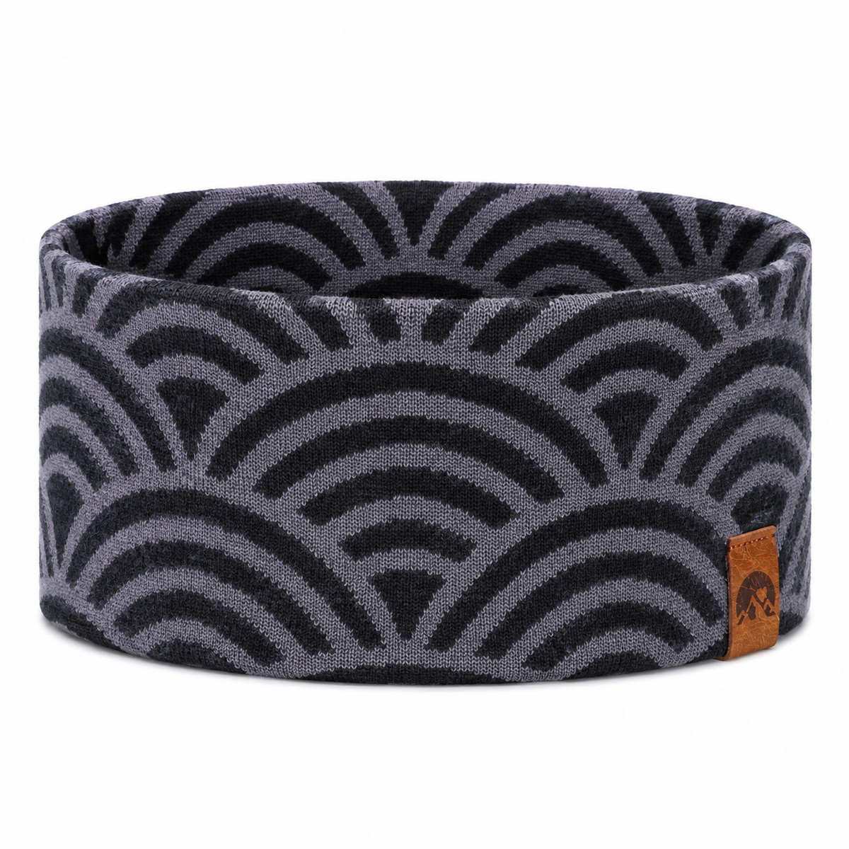 Stirnband Bio-Baumwolle schwarz