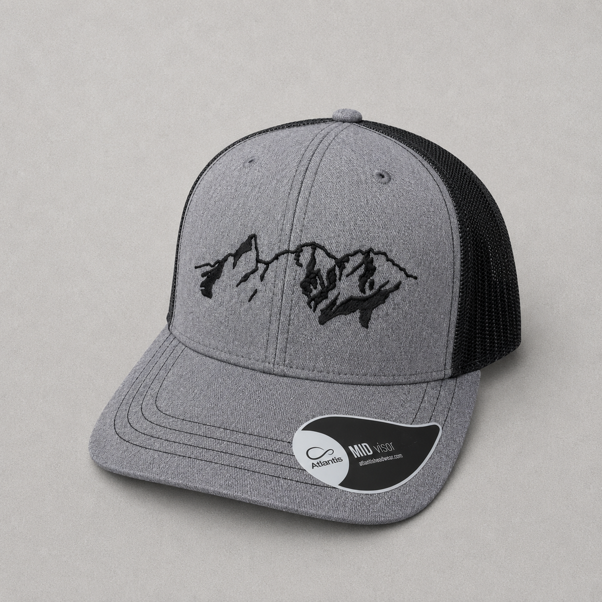 Trucker Cap „Trettach“ hellgrau/schwarz