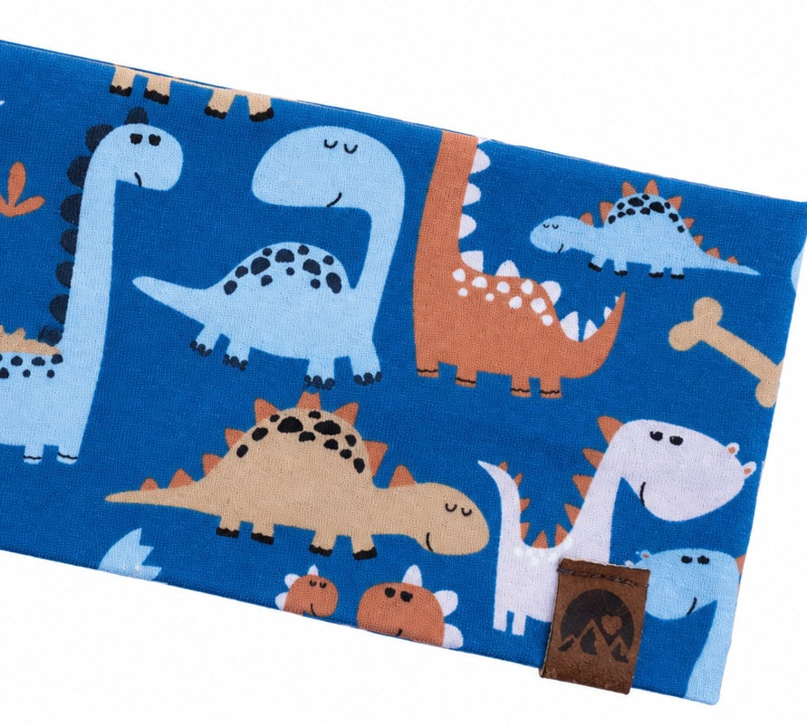 Kinderstirnband „Dinos“ blau